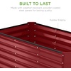 image:imageBest Choice Products 6x3x2ft Outdoor Metal Raised Garden Bed Deep Root Box Planter for Vegetables Flowers Herbs 269 Gallon Capacity 100 Non Toxic Materials  Gun MetalRoyal Red