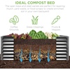 image:imageBest Choice Products 6x3x2ft Outdoor Metal Raised Garden Bed Deep Root Box Planter for Vegetables Flowers Herbs 269 Gallon Capacity 100 Non Toxic Materials  Gun MetalGray