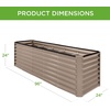 image:imageBest Choice Products 6x3x2ft Outdoor Metal Raised Garden Bed Deep Root Box Planter for Vegetables Flowers Herbs 269 Gallon Capacity 100 Non Toxic Materials  Gun MetalTaupe