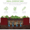 image:imageBest Choice Products 6x3x2ft Outdoor Metal Raised Garden Bed Deep Root Box Planter for Vegetables Flowers Herbs 269 Gallon Capacity 100 Non Toxic Materials  Gun MetalRoyal Red