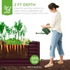 image:imageBest Choice Products 6x3x2ft Outdoor Metal Raised Garden Bed Deep Root Box Planter for Vegetables Flowers Herbs 269 Gallon Capacity 100 Non Toxic Materials  Gun MetalBurgundy