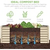 image:imageBest Choice Products 6x3x2ft Outdoor Metal Raised Garden Bed Deep Root Box Planter for Vegetables Flowers Herbs 269 Gallon Capacity 100 Non Toxic Materials  Gun MetalBeige