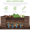 image:imageBest Choice Products 6x3x2ft Outdoor Metal Raised Garden Bed Deep Root Box Planter for Vegetables Flowers Herbs 269 Gallon Capacity 100 Non Toxic Materials  Gun MetalDark Brown Wood Grain