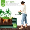 image:imageBest Choice Products 6x3x2ft Outdoor Metal Raised Garden Bed Deep Root Box Planter for Vegetables Flowers Herbs 269 Gallon Capacity 100 Non Toxic Materials  Gun MetalDark Green