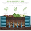 image:imageBest Choice Products 6x3x2ft Outdoor Metal Raised Garden Bed Deep Root Box Planter for Vegetables Flowers Herbs 269 Gallon Capacity 100 Non Toxic Materials  Gun MetalPeacock Blue