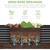 image:imageBest Choice Products 6x3x2ft Outdoor Metal Raised Garden Bed Deep Root Box Planter for Vegetables Flowers Herbs 269 Gallon Capacity 100 Non Toxic Materials  Gun MetalGray