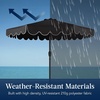 image:imageBest Choice Products 9ft Patio Market Umbrella with Scallop Trim UVFadeResistant 210g Canopy Crank amp Tilt Wind Vent HeavyDuty Frame  TanBlack