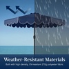 image:imageBest Choice Products 9ft Patio Market Umbrella with Scallop Trim UVFadeResistant 210g Canopy Crank amp Tilt Wind Vent HeavyDuty Frame  TanNavy Blue