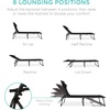 image:imageBest Choice Products Extra Wide Patio Chaise Lounge Chair Portable Outdoor Folding Recliner for Lawn w 8 Positions Handles 440lb Capacity  PeacockBlack