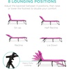 image:imageBest Choice Products Extra Wide Patio Chaise Lounge Chair Portable Outdoor Folding Recliner for Lawn w 8 Positions Handles 440lb Capacity  PeacockHot Pink