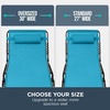 image:imageBest Choice Products Extra Wide Patio Chaise Lounge Chair Portable Outdoor Folding Recliner for Lawn w 8 Positions Handles 440lb Capacity  PeacockPeacock
