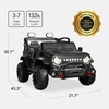 image:imageBest Choice Products Kids 24V 2Seater Electric Ride On Car Truck w 132lb Weight Capacity Parent Control Bluetooth LED Lights  Ultimate PinkBlack