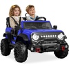 image:imageBest Choice Products Kids 24V 2Seater Electric Ride On Car Truck w 132lb Weight Capacity Parent Control Bluetooth LED Lights  Ultimate PinkBlue