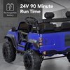 image:imageBest Choice Products Kids 24V 2Seater Electric Ride On Car Truck w 132lb Weight Capacity Parent Control Bluetooth LED Lights  Ultimate PinkBlue