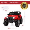 image:imageBest Choice Products Kids 24V 2Seater Electric Ride On Car Truck w 132lb Weight Capacity Parent Control Bluetooth LED Lights  Ultimate PinkRed