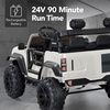image:imageBest Choice Products Kids 24V 2Seater Electric Ride On Car Truck w 132lb Weight Capacity Parent Control Bluetooth LED Lights  Ultimate PinkWhite