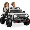 image:imageBest Choice Products Kids 24V 2Seater Electric Ride On Car Truck w 132lb Weight Capacity Parent Control Bluetooth LED Lights  Ultimate PinkWhite