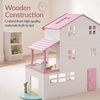 image:imageBest Choice Products Modern Wooden Dollhouse for Kids 3Story Doll House with 40 Furniture Accessories Interactive Dollhouse Set with Dolls MultiRoom Design for Girls amp Boys  SagePink