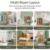 image:imageBest Choice Products Modern Wooden Dollhouse for Kids 3Story Doll House with 40 Furniture Accessories Interactive Dollhouse Set with Dolls MultiRoom Design for Girls amp Boys  SageSage
