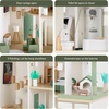 image:imageBest Choice Products Modern Wooden Dollhouse for Kids 3Story Doll House with 40 Furniture Accessories Interactive Dollhouse Set with Dolls MultiRoom Design for Girls amp Boys  SageSage