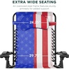 image:imageBest Choice Products Oversized Zero Gravity Chair Folding Outdoor Patio Lounge Recliner wCup Holder Accessory Tray Pillow  Dusty BlueAmerican Flag