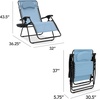 image:imageBest Choice Products Oversized Zero Gravity Chair Folding Outdoor Patio Lounge Recliner wCup Holder Accessory Tray Pillow  Dusty BlueDusty Blue