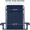 image:imageBest Choice Products Oversized Zero Gravity Chair Folding Outdoor Patio Lounge Recliner wCup Holder Accessory Tray Pillow  Dusty BlueIndigo