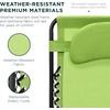 image:imageBest Choice Products Oversized Zero Gravity Chair Folding Outdoor Patio Lounge Recliner wCup Holder Accessory Tray Pillow  Dusty BlueLime Green
