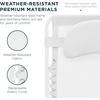 image:imageBest Choice Products Oversized Zero Gravity Chair Folding Outdoor Patio Lounge Recliner wCup Holder Accessory Tray Pillow  Dusty BlueSnow
