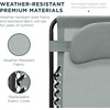 image:imageBest Choice Products Oversized Zero Gravity Chair Folding Outdoor Patio Lounge Recliner wCup Holder Accessory Tray Pillow  Dusty BlueStardew