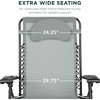 image:imageBest Choice Products Oversized Zero Gravity Chair Folding Outdoor Patio Lounge Recliner wCup Holder Accessory Tray Pillow  Dusty BlueStardew