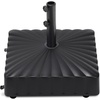 image:imageBest Choice Products 123lb Capacity Fillable Mobile Umbrella Base Heavy Duty Market Stand for Patio Deck Poolside w 4 Wheels 2 Locks 2 Knobs WindResistant Scallop Design  BlackBlack