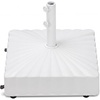 image:imageBest Choice Products 123lb Capacity Fillable Mobile Umbrella Base Heavy Duty Market Stand for Patio Deck Poolside w 4 Wheels 2 Locks 2 Knobs WindResistant Scallop Design  BlackWhite