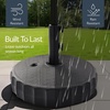 image:imageBest Choice Products 55lb Fillable Umbrella Base Stand Plastic Patio Umbrella Stand with Pole Holder Adjustment Knob for Outdoor Lawn Deck Asscher Design  BrownBlack  Fluted