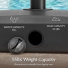 image:imageBest Choice Products 55lb Fillable Umbrella Base Stand Plastic Patio Umbrella Stand with Pole Holder Adjustment Knob for Outdoor Lawn Deck Asscher Design  BrownBlack  Square