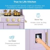 image:imageBest Choice Products Wooden Play Kitchen for Kids Pretend Play Cooking Toy Set with Sink Oven Microwave Refrigerator Ice Maker amp Accessories Kitchen Playset for Toddlers Ages 3  Plush PinkLavender