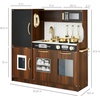 image:imageBest Choice Products Wooden Play Kitchen for Kids Pretend Play Cooking Toy Set with Sink Oven Microwave Refrigerator Ice Maker amp Accessories Kitchen Playset for Toddlers Ages 3  Plush PinkBrown