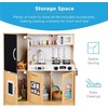 image:imageBest Choice Products Wooden Play Kitchen for Kids Pretend Play Cooking Toy Set with Sink Oven Microwave Refrigerator Ice Maker amp Accessories Kitchen Playset for Toddlers Ages 3  Plush PinkNatural