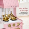 image:imageBest Choice Products Wooden Play Kitchen for Kids Pretend Play Cooking Toy Set with Sink Oven Microwave Refrigerator Ice Maker amp Accessories Kitchen Playset for Toddlers Ages 3  Plush PinkRose