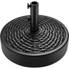 image:imageBest Choice Products 55lb Fillable Umbrella Base Stand Plastic Patio Umbrella Stand with Pole Holder Adjustment Knob for Outdoor Lawn Deck Asscher Design  BrownBlack  Faux Wicker