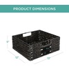 image:imageBest Choice Products Set of 4 9x12in Water Hyacinth Pantry Baskets Woven Organizers wChalkboard Label Chalk Marker  ChestnutBlack