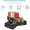 image:imageBest Choice Products Set of 4 9x12in Water Hyacinth Pantry Baskets Woven Organizers wChalkboard Label Chalk Marker  ChestnutBlack