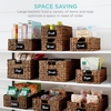 image:imageBest Choice Products Set of 4 9x12in Water Hyacinth Pantry Baskets Woven Organizers wChalkboard Label Chalk Marker  ChestnutChestnut
