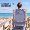 image:imageBest Choice Products Zero Gravity Beach Chair with Adjustable Canopy Folding Reclining Camp Lounge Chair with Backpack Straps amp Side Pocket Aluminum Frame Supports 250 lbs  Deep Sea StripeDeep Sea Stripe
