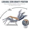 image:imageBest Choice Products Zero Gravity Beach Chair with Adjustable Canopy Folding Reclining Camp Lounge Chair with Backpack Straps amp Side Pocket Aluminum Frame Supports 250 lbs  Deep Sea StripeDeep Sea Stripe