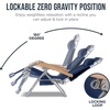 image:imageBest Choice Products Zero Gravity Beach Chair with Adjustable Canopy Folding Reclining Camp Lounge Chair with Backpack Straps amp Side Pocket Aluminum Frame Supports 250 lbs  Deep Sea StripeDeep Sea