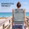 image:imageBest Choice Products Zero Gravity Beach Chair with Adjustable Canopy Folding Reclining Camp Lounge Chair with Backpack Straps amp Side Pocket Aluminum Frame Supports 250 lbs  Deep Sea StripeSeafoam