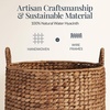 image:imageBest Choice Products 2Piece Round Nesting Baskets WHandles Handwoven Water Hyacinth Plant Holder Laundry Basket Storage Organizer Tote Bins for Bedroom Living Room amp Laundry Room  ChestnutChestnut