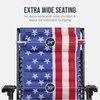 image:imageBest Choice Products Oversized Padded Zero Gravity Chair wCanopy Headrest Cup Holder Side Tray Folding Outdoor Patio Recliner Lounger  BeigeAmerican Flag