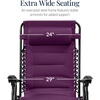 image:imageBest Choice Products Oversized Padded Zero Gravity Chair wCanopy Headrest Cup Holder Side Tray Folding Outdoor Patio Recliner Lounger  BeigeAmethyst Purple